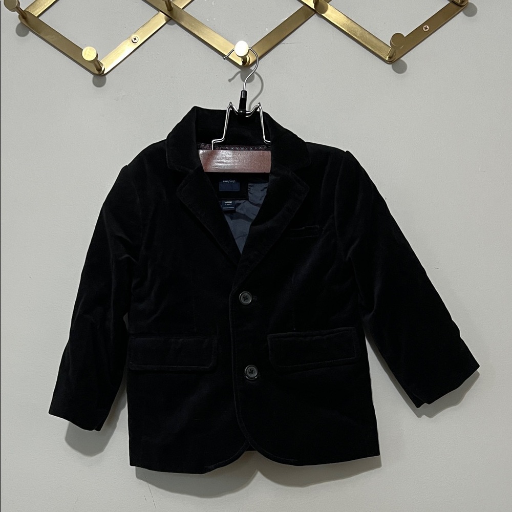 GAP Black Velvet Kids Blazer